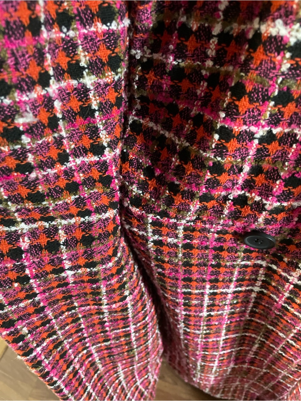 torrid Fuchsia Tweed-Accent Coat - Picture 8 of 10